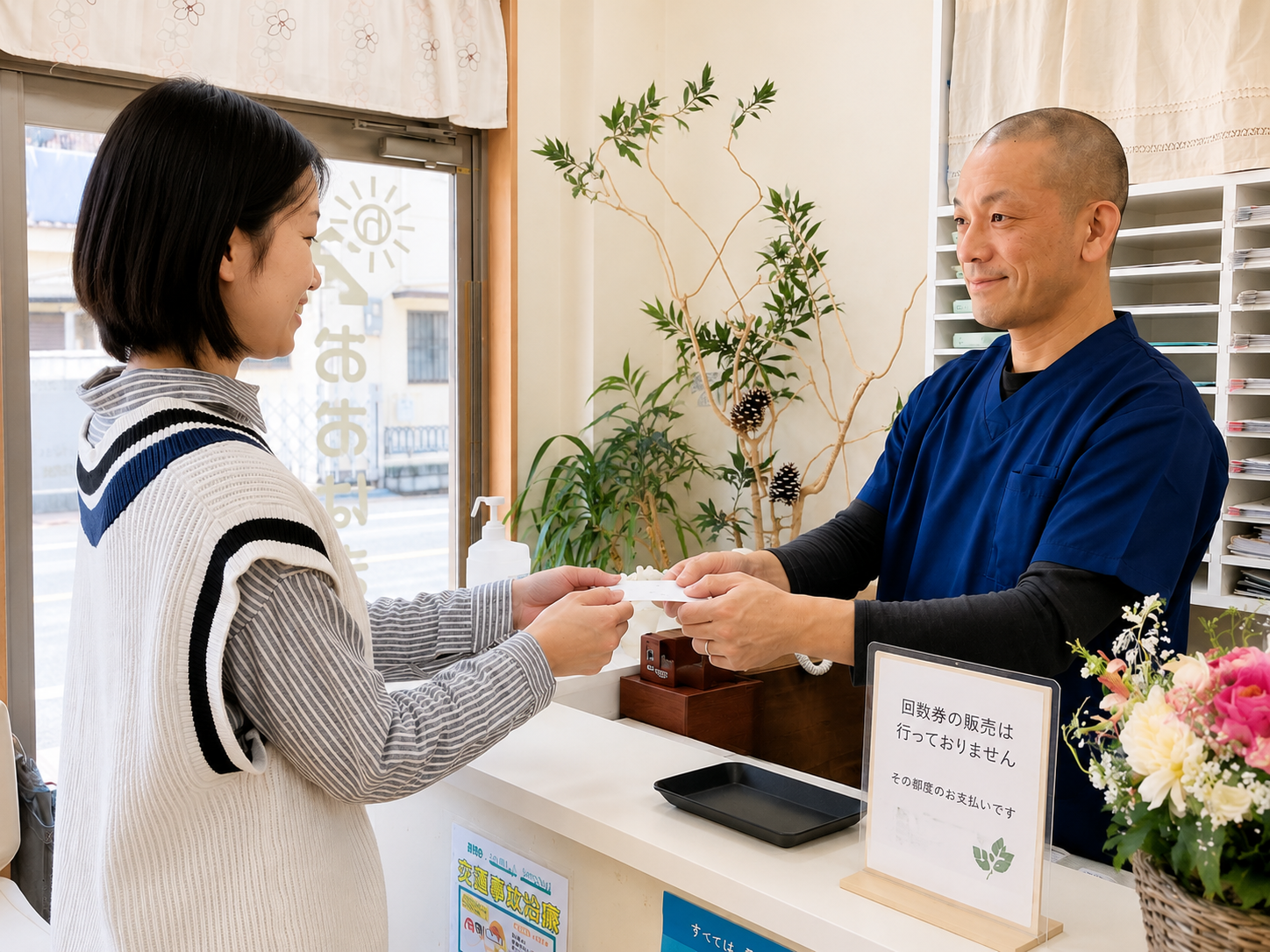 安心して通える仕組み 回数券なし・都度払い・予約優先制の写真